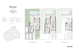 3 Beds 3081 Sq. Ft. Townhouse in Emaar Rivana