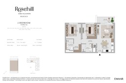 2 Beds 1081 Sq. Ft. Apartment in Emaar Rosehill
