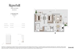 2 Beds 1365 Sq. Ft. Apartment in Emaar Rosehill