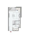 Emaar Rove City Walk 1 Bed Layout