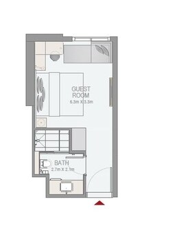 1 Bed 249 Sq. Ft. Apartment in Emaar Rove City Walk