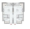 Emaar Rove City Walk 2 Beds Layout