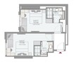 Emaar Rove City Walk 2 Beds Layout