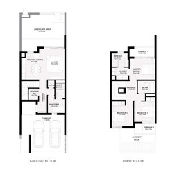 3 Beds 2031 Sq. Ft. Townhouse in Emaar Ruba Phase 2