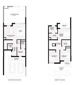3 Beds 2079 Sq. Ft. Townhouse in Emaar Ruba