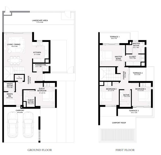Emaar Ruba 4 Beds Layout