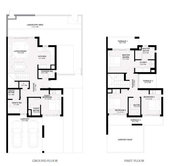 Emaar Ruba 4 Beds Layout