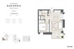 Emaar Savanna 1 Bed Layout