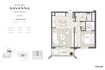 Emaar Savanna 1 Bed Layout