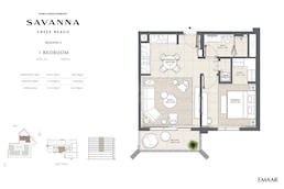 1 Bed 715 Sq. Ft. Apartment in Emaar Savanna