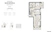 Emaar Savanna 2 Beds Layout