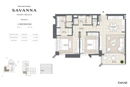 2 Beds 987 Sq. Ft. Apartment in Emaar Savanna