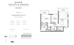 2 Beds 1085 Sq. Ft. Apartment in Emaar Seagate