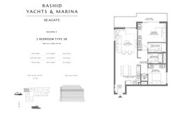 2 Beds 1310 Sq. Ft. Apartment in Emaar Seagate
