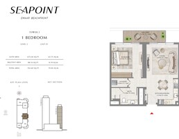 1 Bed 764 Sq. Ft. Apartment in Emaar Seapoint Apartments