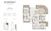 Emaar Seapoint Apartments 3 Beds Layout