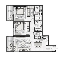 2 Beds 1194 Sq. Ft. Apartment in Emaar Seashore