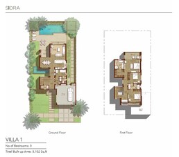 3 Beds 3102 Sq. Ft. Villa in Emaar Sidra Villas