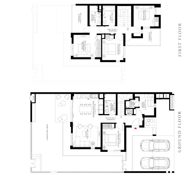 4 Beds 2584 Sq. Ft. Townhouse in Emaar Spring