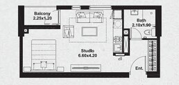 467 Sq. Ft. Studio in Emaar Standpoint Residences