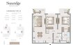 Emaar Sunridge 2 Beds Layout