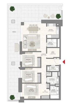 3 Beds 2357 Sq. Ft. Apartment in Emaar Sunset