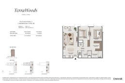 2 Beds 1113 Sq. Ft. Apartment in Emaar Terra Woods