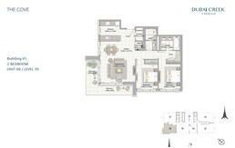 2 Beds 1107 Sq. Ft. Apartment in Emaar The Cove