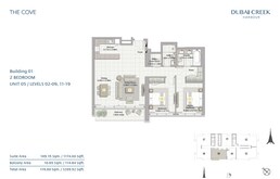 2 Beds 1290 Sq. Ft. Apartment in Emaar The Cove