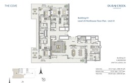 4 Beds 4893 Sq. Ft. Penthouse in Emaar The Cove