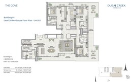 4 Beds 4123 Sq. Ft. Penthouse in Emaar The Cove