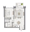 Emaar The Grand 1 Bed Layout