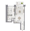 Emaar The Grand 1 Bed Layout
