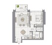 Emaar The Grand 1 Bed Layout