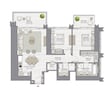 Emaar The Grand 2 Beds Layout