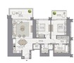 Emaar The Grand 2 Beds Layout
