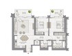 Emaar The Grand 2 Beds Layout