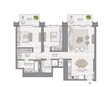 Emaar The Grand 2 Beds Layout