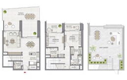 2 Beds 2860 Sq. Ft. Apartment in Emaar The Grand