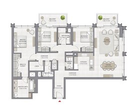 3 Beds 1811 Sq. Ft. Apartment in Emaar The Grand