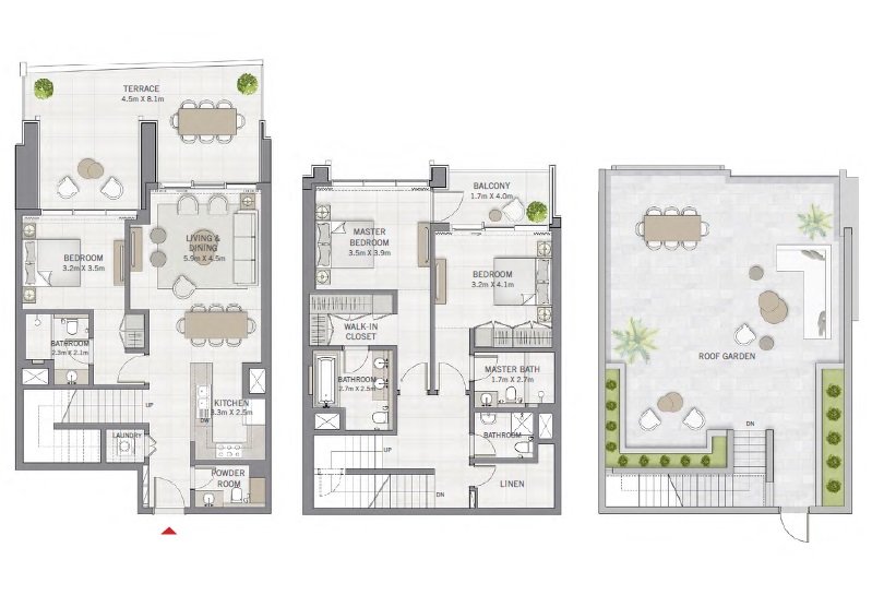 Emaar The Grand 4 Beds Layout