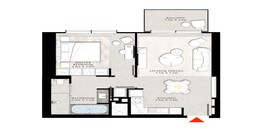 1 Bed 791 Sq. Ft. Apartment in Emaar The St Regis Residences