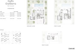 4 Beds 4950 Sq. Ft. Villa in Emaar The Valley Farm Gardens