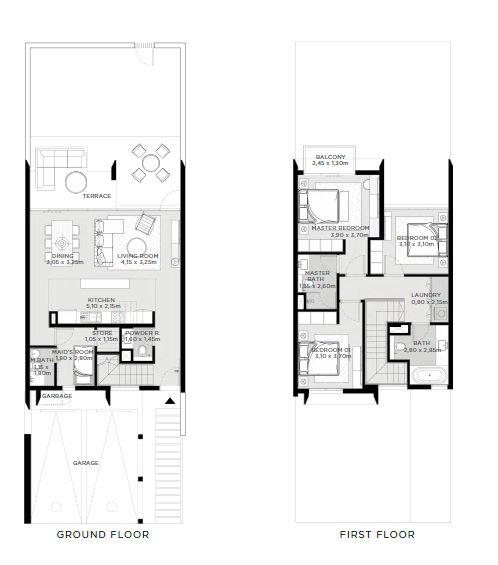 3 Beds 2052 Sq. Ft. Townhouse in Emaar EDEN