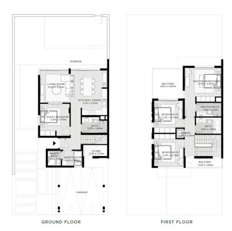emaar the valley townhouse 4bhk 2322sqft191