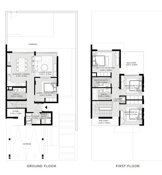 emaar the valley townhouse 4bhk 2325sqft201