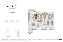 2 Beds 1083 Sq. Ft. Apartment in Emaar Valo