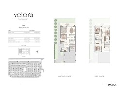 4 Beds 2729 Sq. Ft. Townhouse in Emaar Velora The Valley