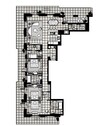 Emaar Vida Residences 3 Beds Layout