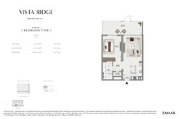 1 Bed 1005 Sq. Ft. Apartment in Emaar Vista Ridge